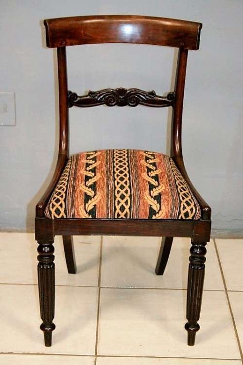 Awesome solid teak occasional chair w/ a beautiful upholstered seat in awesome condition - RS17Sale