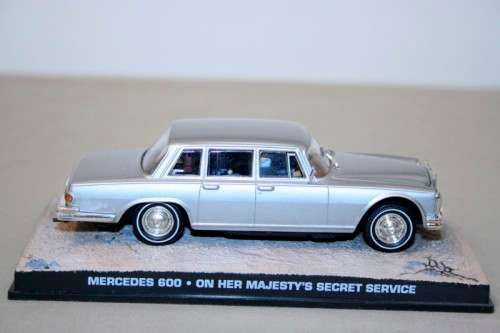 A James Bond 007 "Mercedes 600" die cast model car from the movie "On her Majesty's secret service"