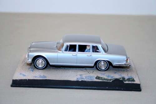 A James Bond 007 "Mercedes 600" die cast model car from the movie "On her Majesty's secret service"