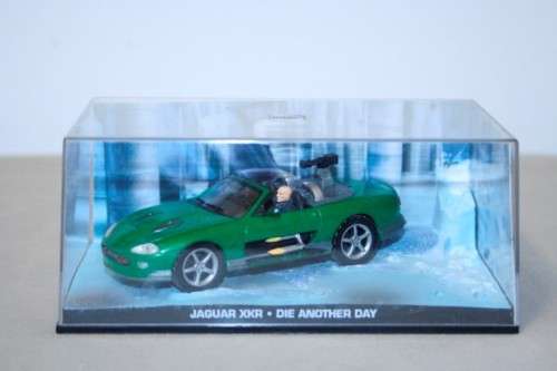 A collectable James Bond 007 "Jaguar XKR" die cast model car from the movie "Die another day"