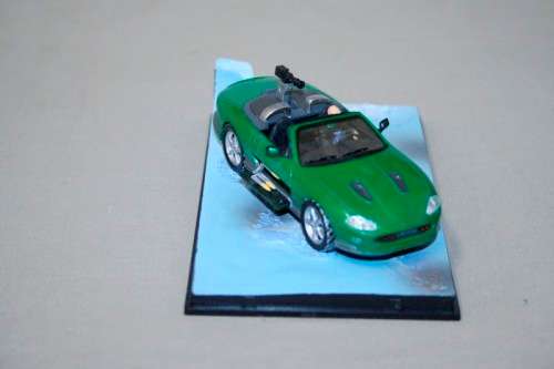 A collectable James Bond 007 "Jaguar XKR" die cast model car from the movie "Die another day"