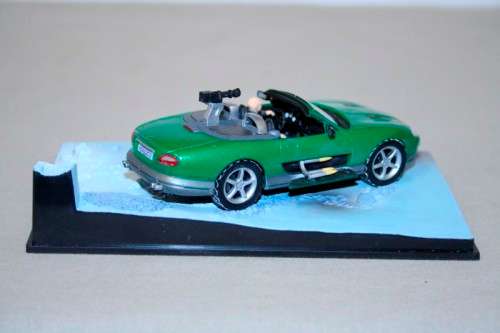 A collectable James Bond 007 "Jaguar XKR" die cast model car from the movie "Die another day"