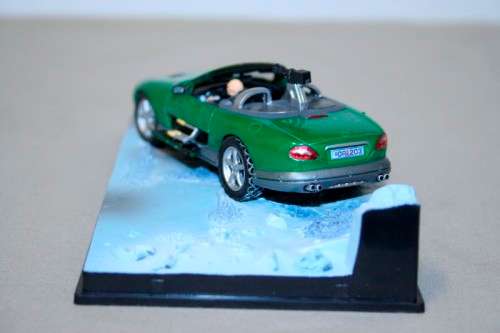 A collectable James Bond 007 "Jaguar XKR" die cast model car from the movie "Die another day"