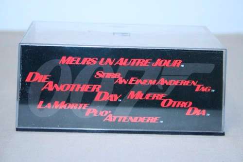 A collectable James Bond 007 "Jaguar XKR" die cast model car from the movie "Die another day"