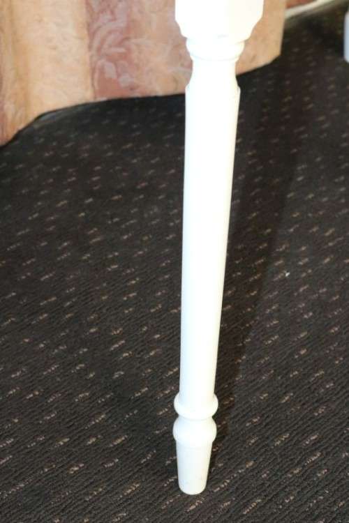 A lovely vintage white dressing table, side table and stool - lovely bedroom set in great condition