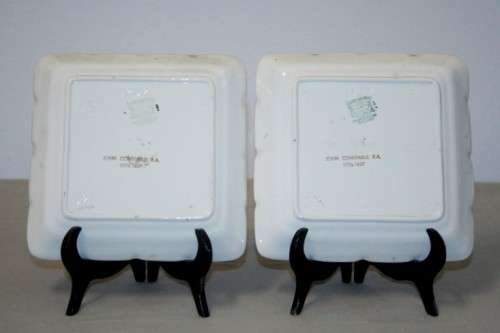 A superb pair of vintage "Lancaster & Sandland" porcelain plates w/ "John Constable" transfer prints