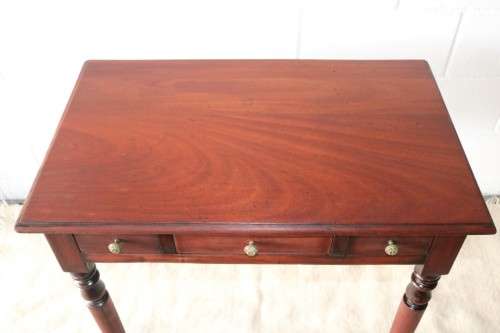 A gorgeous antique solid Teak occasional coffee table w/ three drawers - perfect for a lamp or vase