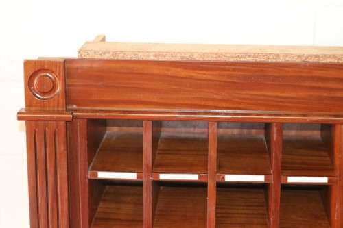 An awesome 49 bottle (floor cabinet) wine rack with individual wine bottle slots and sections