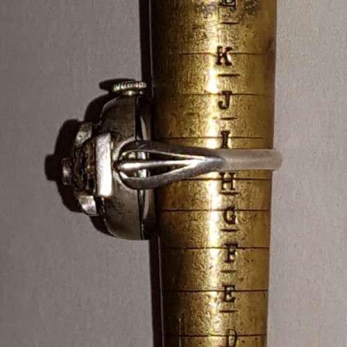 An incredibly rare antique Art Deco Swiss made "Union Special" 17 Jewel Incabloc ladies ring-watch