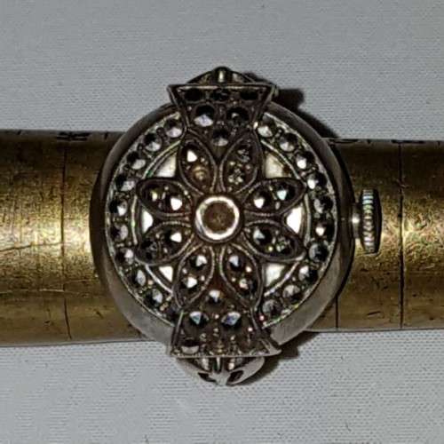 An incredibly rare antique Art Deco Swiss made "Union Special" 17 Jewel Incabloc ladies ring-watch