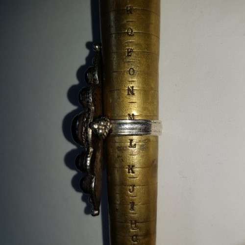 A truly spectacular Art Nouveau styled ladies ring with an array of beautiful round Amethyst stones