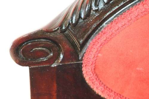 A stunning antique Edwardian occasional armchair with magnificent carved detailing - amazing!