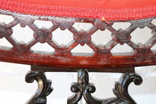 A stunning antique Edwardian occasional armchair with magnificent carved detailing - amazing!