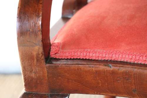 A stunning antique Edwardian occasional armchair with magnificent carved detailing - amazing!