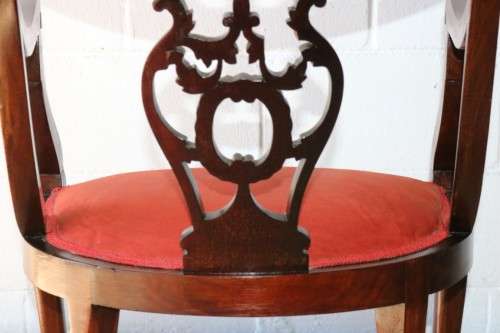 A stunning antique Edwardian occasional armchair with magnificent carved detailing - amazing!