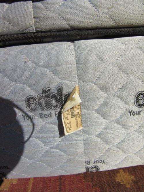 An awesome double "Edblo Sundowner" bed - mattress and base set in good condition - RS17Sale