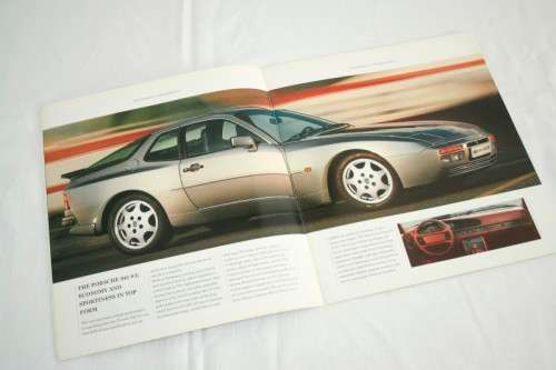 An incredible and rare 1989 "Porsche" vehicle Marques overview brochure including the 944, 911 & 928
