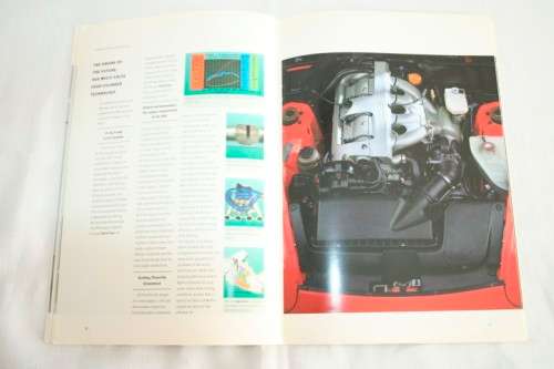 A stunning and rare 1992 "Porsche" 968 full colour sales brochure with the original spec sheet