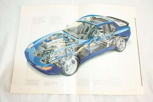 A stunning and rare 1992 "Porsche" 968 full colour sales brochure with the original spec sheet