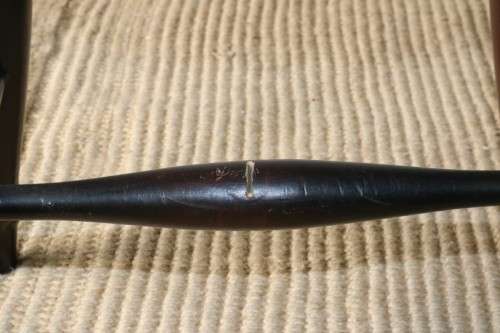 Six lovely vintage black painted occasional/ dining chairs - perfect to paint or to restore