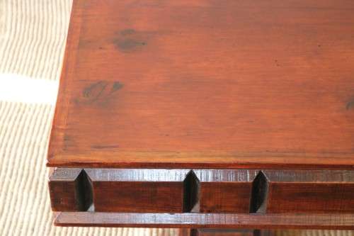 An extraordinary LARGE and striking centre coffee table with carved sides and legs - stunning!