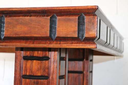 An extraordinary LARGE and striking centre coffee table with carved sides and legs - stunning!