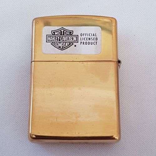 A stunning c1994 Zippo "Barrett Smythe" limited edition "Harley Davidson" Eagle brass lighter