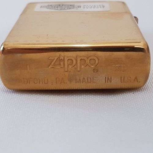 A stunning c1994 Zippo "Barrett Smythe" limited edition "Harley Davidson" Eagle brass lighter