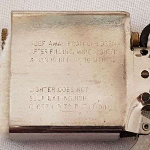 An amazing chromed (pre-1994) Republic of South Africa flag Zippo lighter in its box = UNUSED!!