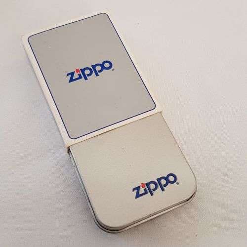 An amazing chromed (pre-1994) Republic of South Africa flag Zippo lighter in its box = UNUSED!!