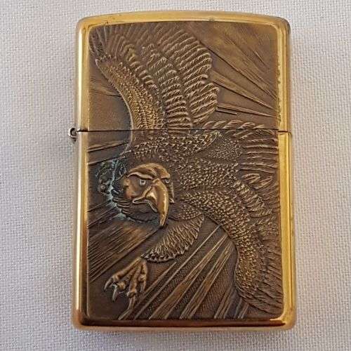 **RS17** A c1995 Zippo Barrett Smythe limited edition "Endangered Animals" Eagle brass lighter