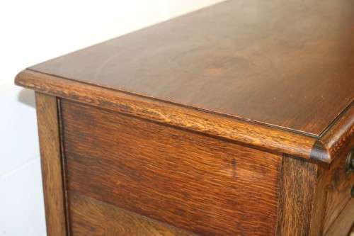 A superb Victorian (c1890) antique Honeyed-Oak double-drawer hall table in stunning condition - WOW!