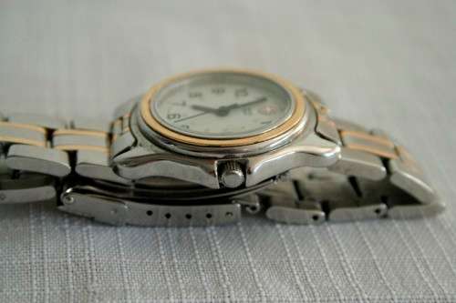 An awesome vintage original two-tone ladies Swiss Army wrist watch in awesome condition