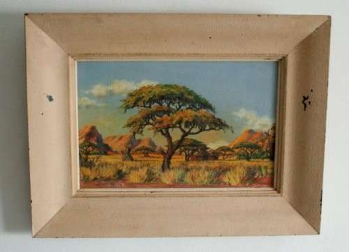 **RS17** A signed & framed oil on board painting by South African landscape artist JHL Van Zyl