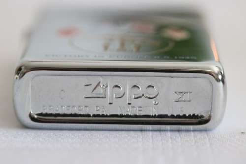 An excellent c1995 original Zippo limited edition "Victory in Europe" UNUSED chrome lighter