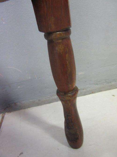 A superb vintage tall Oak double planter stand - perfect for a vase with flowers on a patio!!