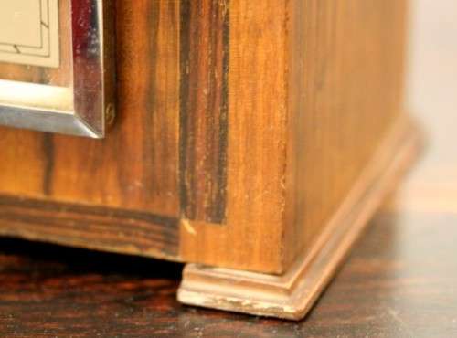 A stylish vintage British made Art Deco "British Clock Coronet" mechanical mantel clock