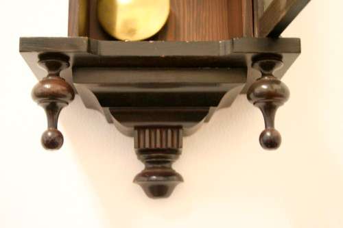 **RS17** A vintage mechanical wall clock with a spiral gong in complete working condition - RS17CL