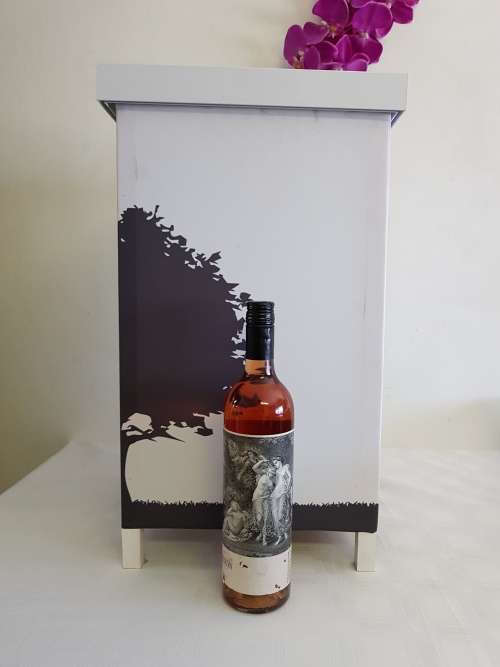 **RS17** Lovely wood & fabric luminary box/ candle holder w/ oriental look - stunning in a lounge