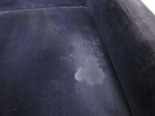 A beautiful vintage Retro "square" metal frame arm chair upholstered in a royal blue velvet fabric