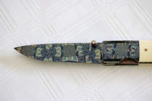 PREMIUM GIFT! Rare Erich Vosloo Spider's Nest folding knife w/ two diamonds in 18ct Gold & Titanium