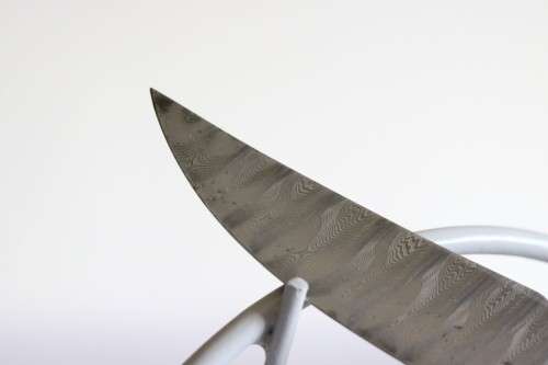 An amazing and very rare original Fanie La Grange custom made knife with a wooden handle!!