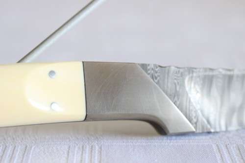 An amazing and very rare original Fanie La Grange custom made knife with a wooden handle!!