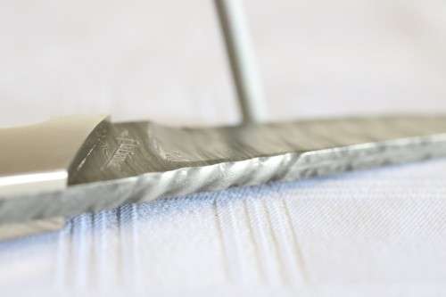 An amazing and very rare original Fanie La Grange custom made knife with a wooden handle!!