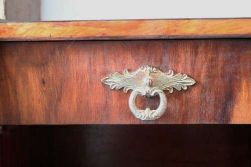 Incredible mid-century Scandinavian double pedestal headboard with lighting for restoration - AAA