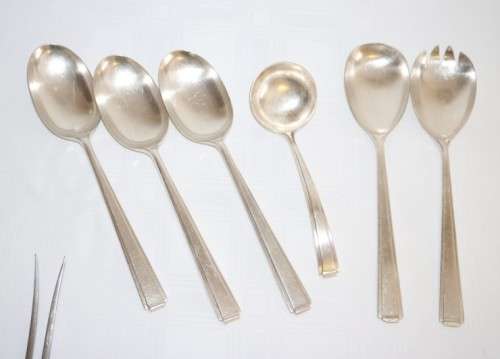 An incredible top-quality vintage British made Cooper Brothers EPNS silver plated 85pc cutlery set