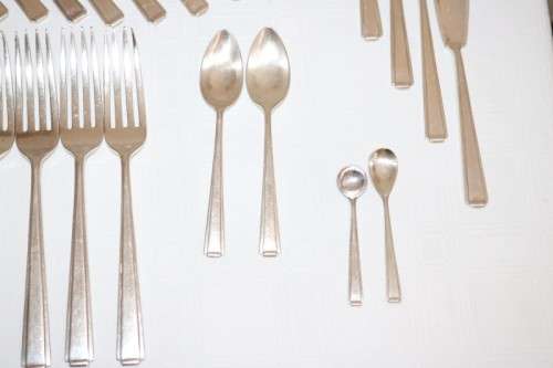 An incredible top-quality vintage British made Cooper Brothers EPNS silver plated 85pc cutlery set