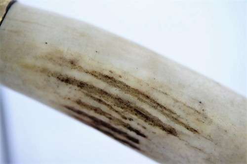 A magnificent hand made in Ecuador TEMPERED STEEL hunting knife in in its original leather sheath!!