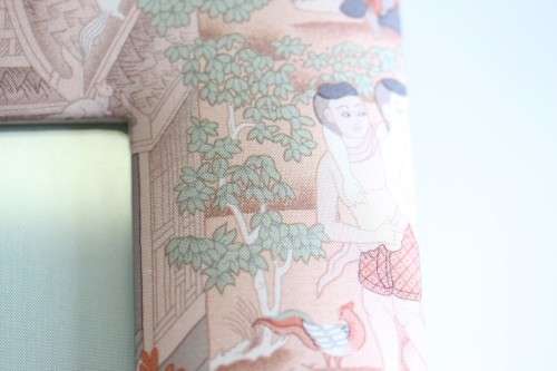 **RS17** A lovely and charming original "Jim Thompson" pure Silk free-standing photo frame