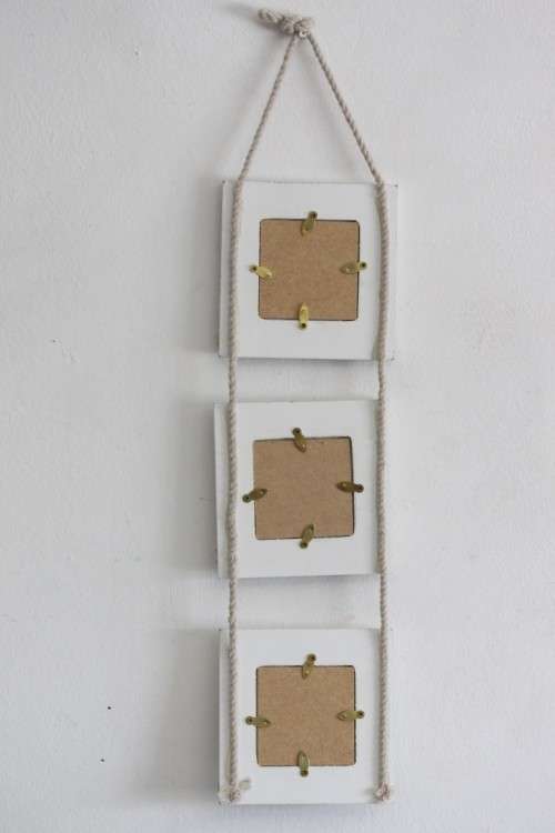 **RS17** A wonderful 3-photo wall hanging picture frame with a beach/ holiday theme to it